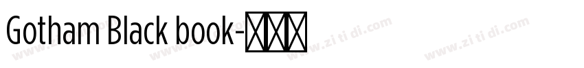 Gotham Black book字体转换